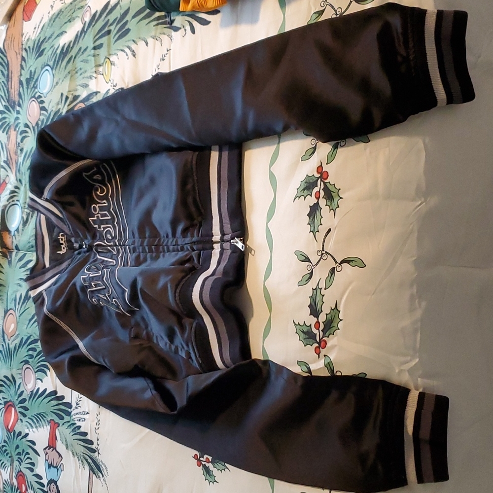 Oakland A's crop jacket